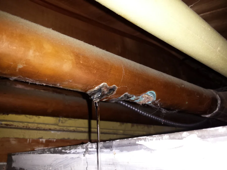 Corroded pipe replacement