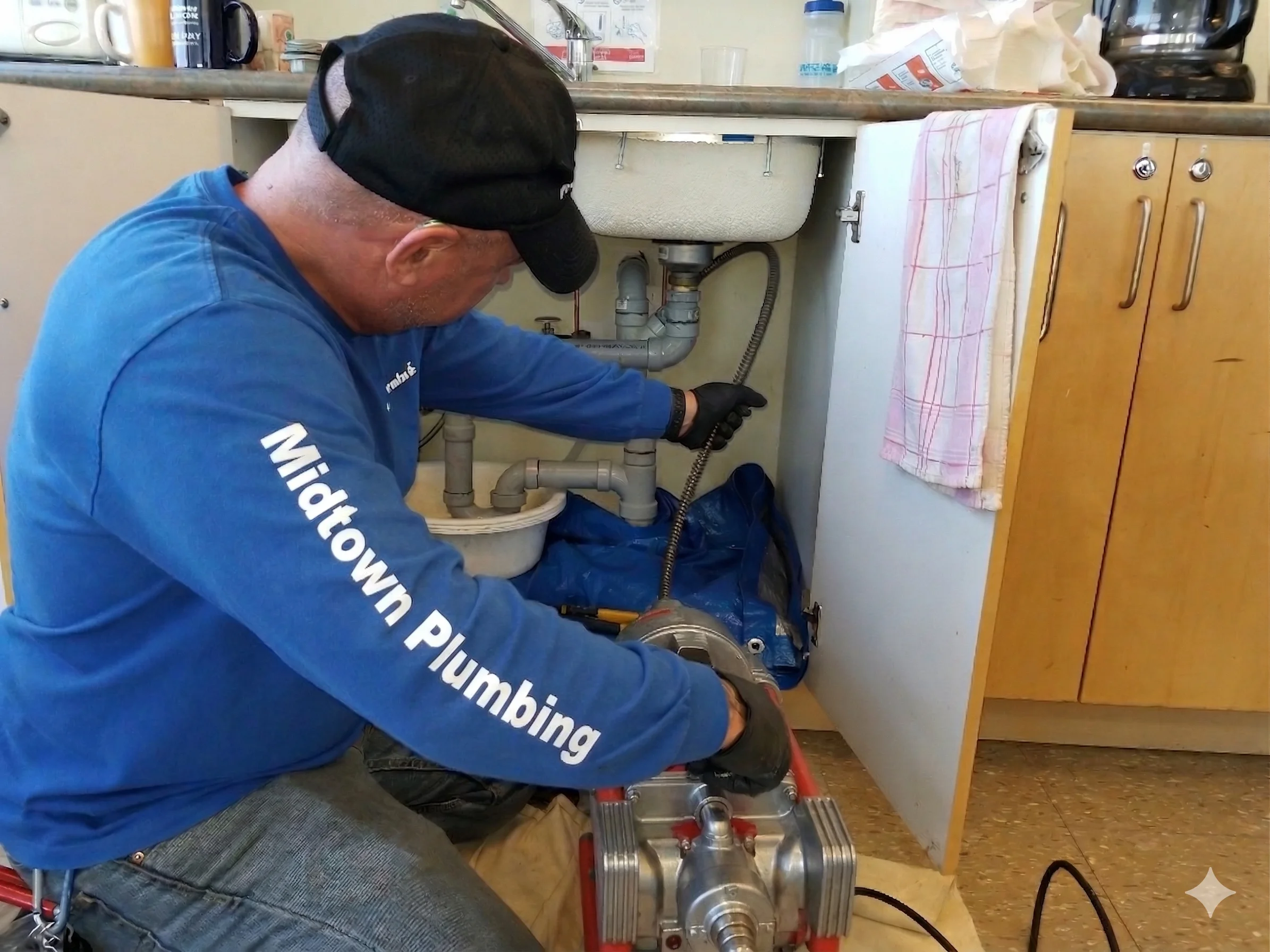 Kitchen drain cleaning service — Midtown Plumbing