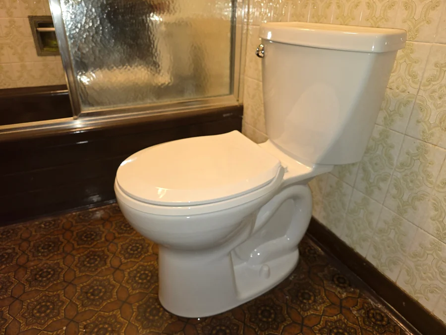 New toilet installation